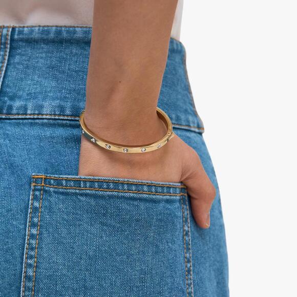 kate spade Jewelry - kate spade new york Set in Stone Hinged Bangle – Gold-Tone